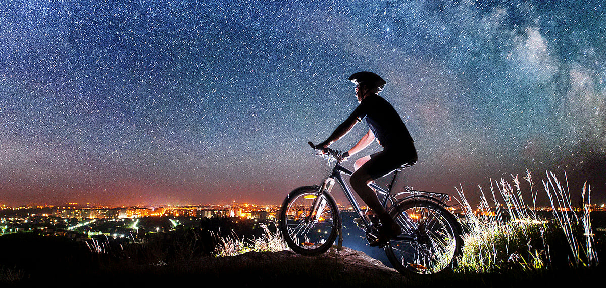 The Sky Cycling park in Gulaba offers a view of the snow - capped mountains