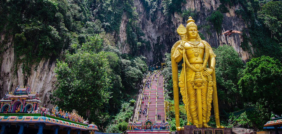 The steps leading to Batu Caves