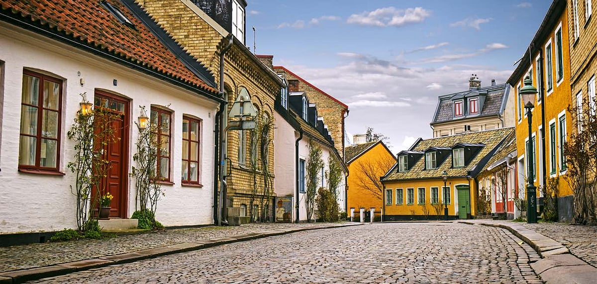 Representative image An old town in downtown Sweden