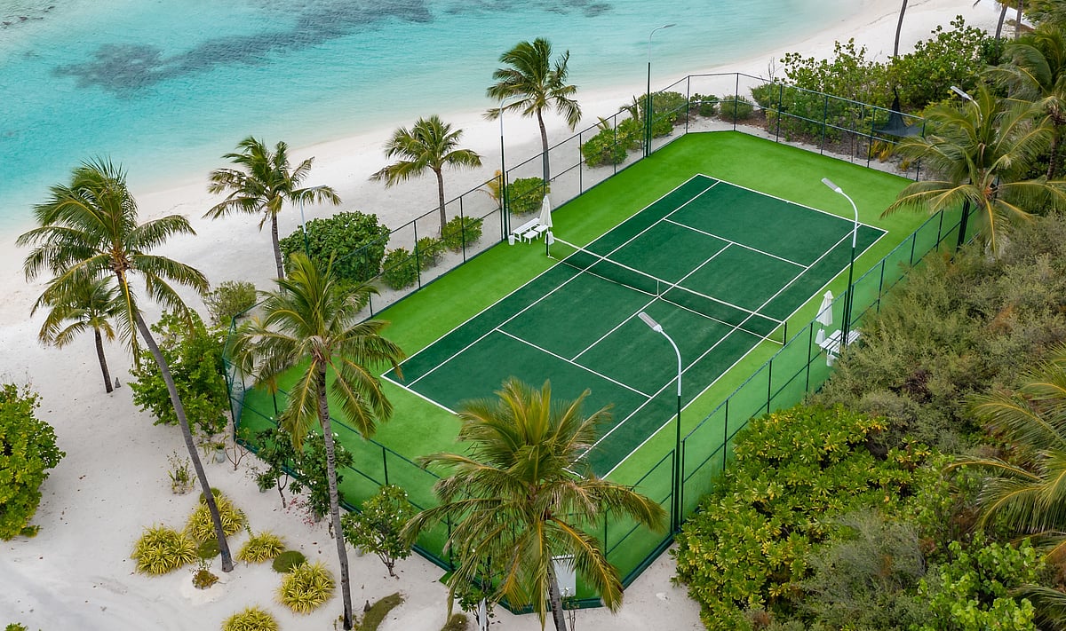 Tennis court at Ozen Life Maadhoo