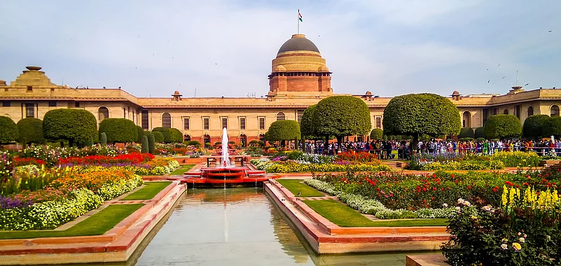 The Mughal Gardens, now known as Amrit Udyan, is open to visitors now