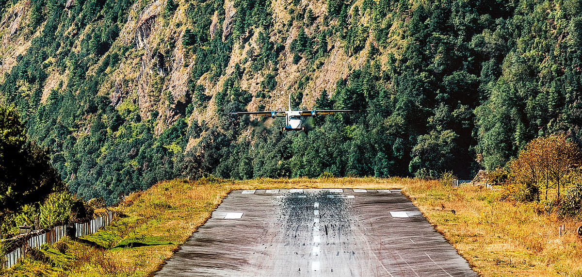 Tenzing-HIllary Lukla Airport in Nepal