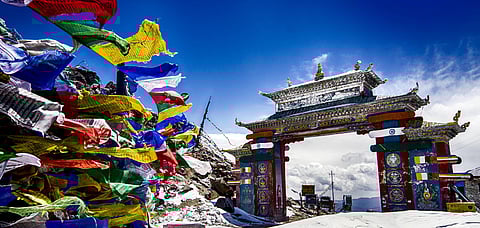 The Sela Pass is situated at a height of 13,000 feet 
