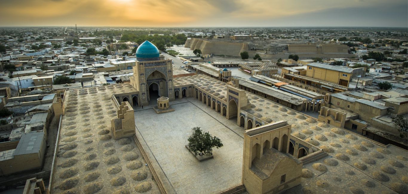 A panoramic view of Bukhara