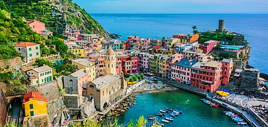 Vernazza town in Italy