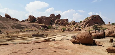 Rocks of desert mountains of Arittapatti village, Madurai