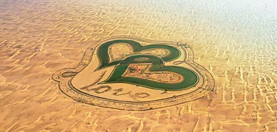 Love Lake from above