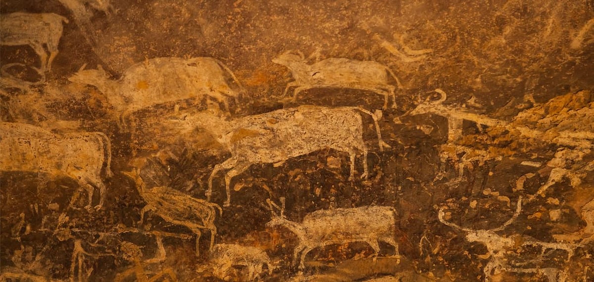  Bhimbetka cave shelters are known for their prehistoric rock art
