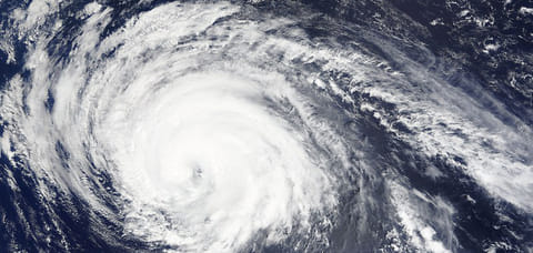 A cyclonic circulation is the circulation of air at higher altitudes, while a cyclonic storm (seen here) is a surface-level, intense low-pressure system with high winds and potentially damaging effects