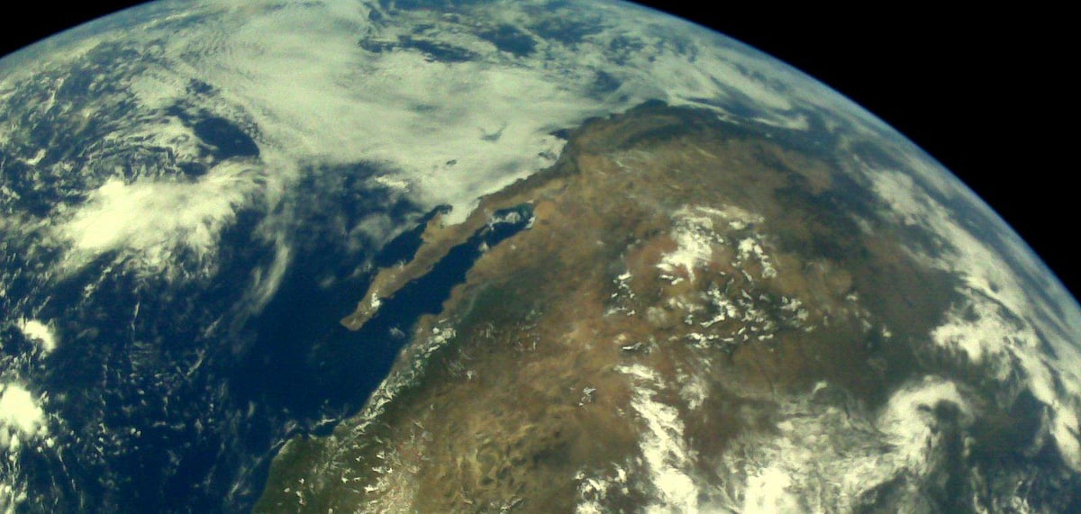 Image of Earth captures from Chandrayaan 2