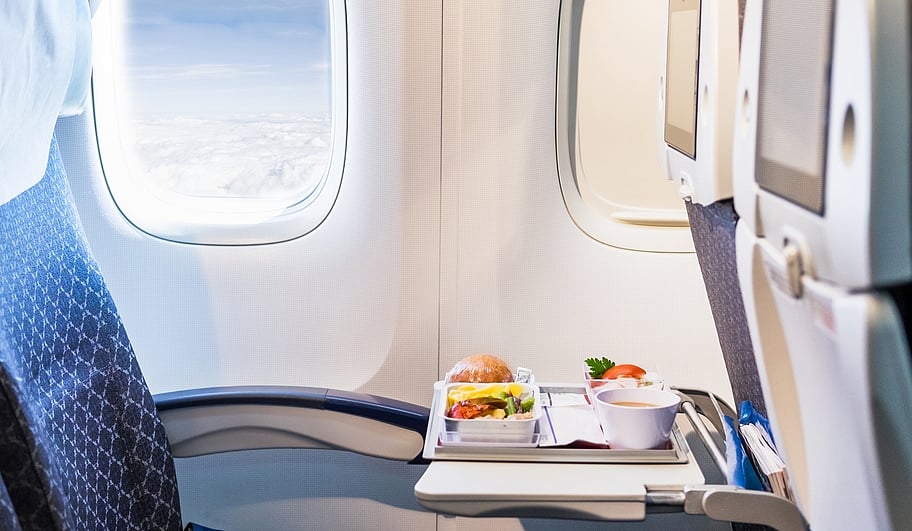 Representative image of food served in flight