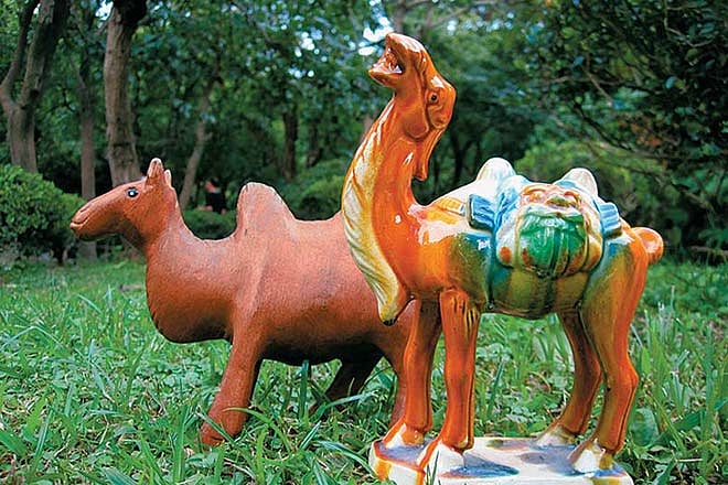 Porcelain camel from China
