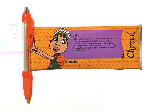 Pens that double as city guides