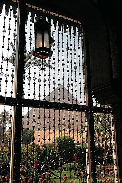 A very special hotel the Mena House Oberoi, Cairo, literally in the shadow of the Pyramids