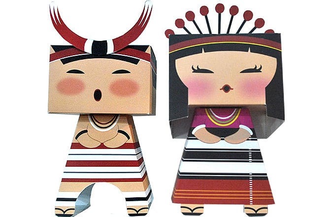 Paper dolls Souvenirs from Manipur