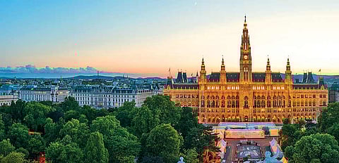 One of the most beautiful boulevards in the world, the Ringstrasse in Vienna (Austria)