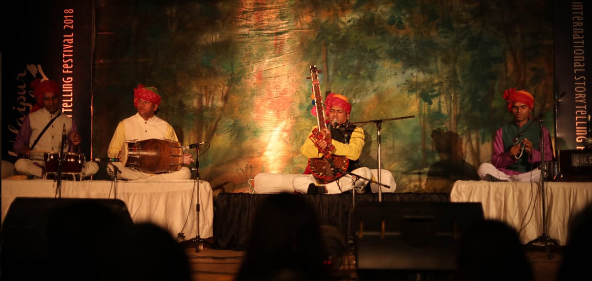 A performance at Udaipur Tales 2018