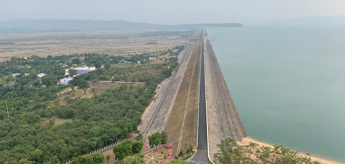 Hirakud Dam in western Odisha