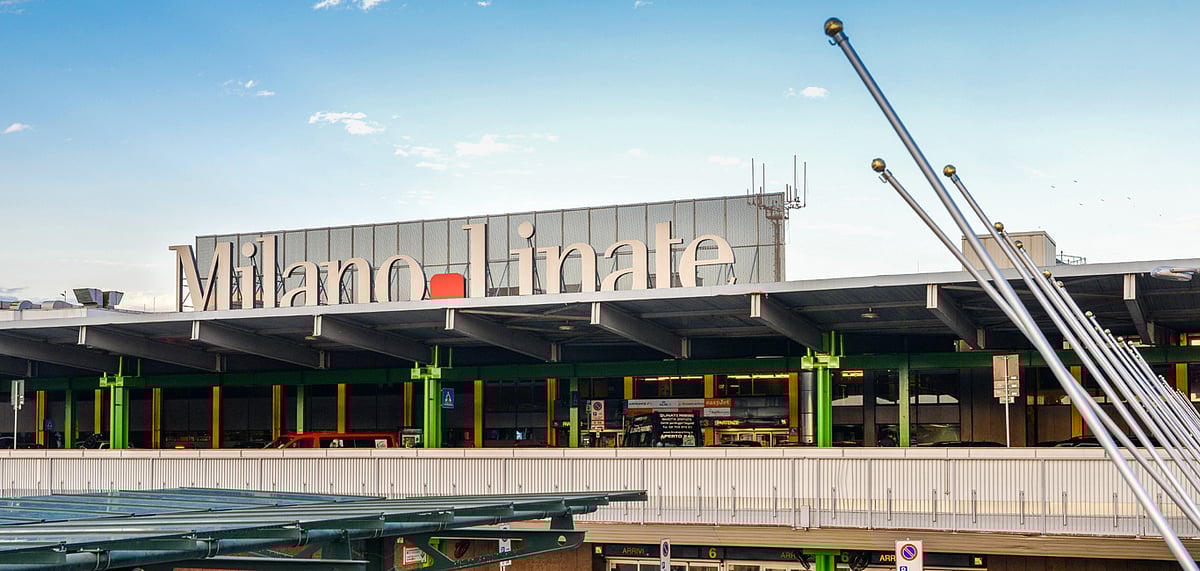 The popular Milan Linate airport