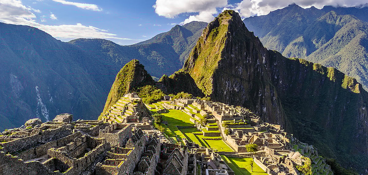 The ancient site of Machu Picchu 