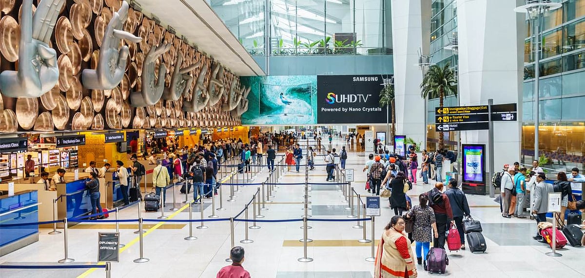 The Indira Gandhi International Airport is one of the busiest in the country