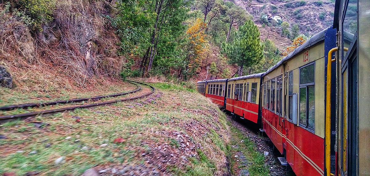 Toy train through the valley