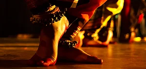 A classical dance posture