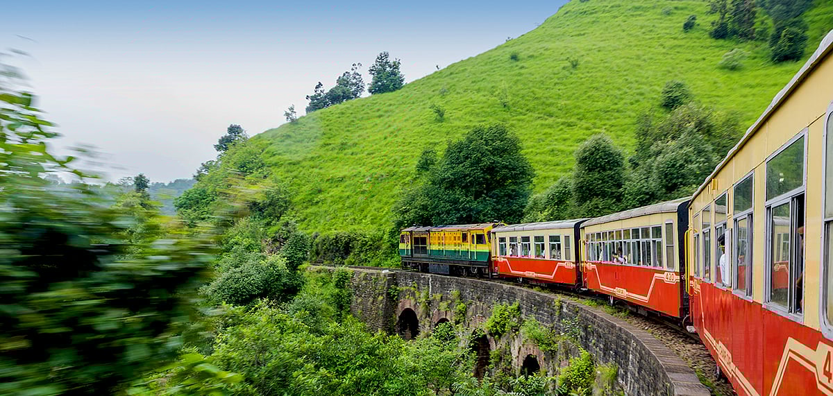 The Kalka-Shimla toy train 