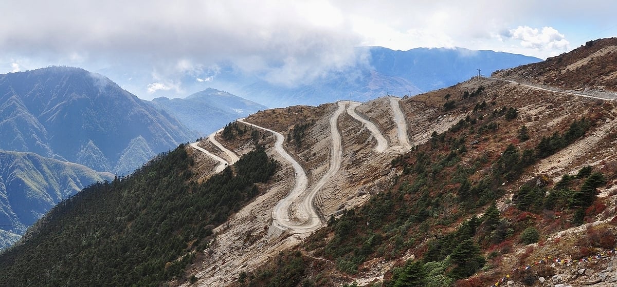 A circuitous path leading up to Tawang