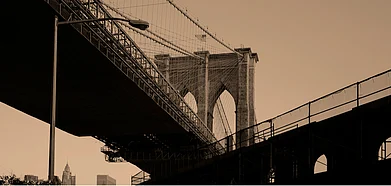 Brooklyn Bridge, NYC, at dusk