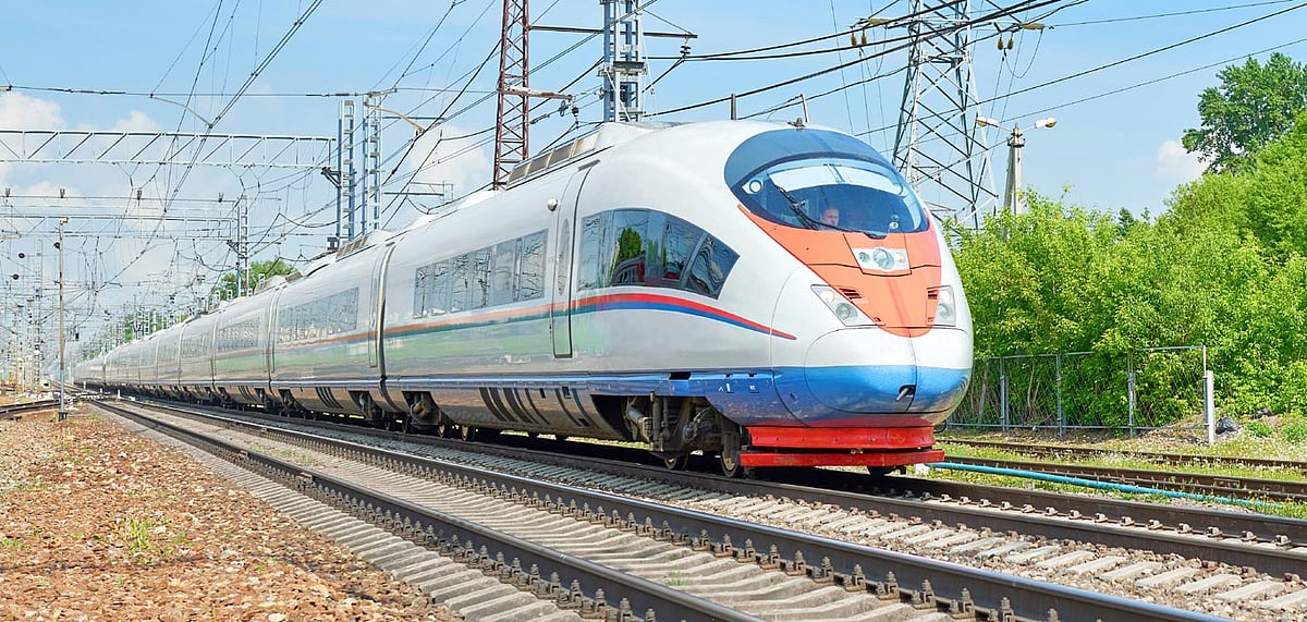 A representational image of the semi high-speed trains