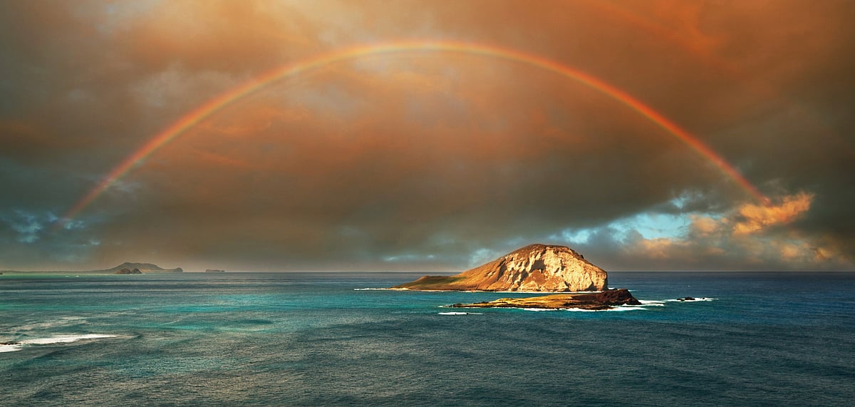 Hawaii experiences the best rainbows