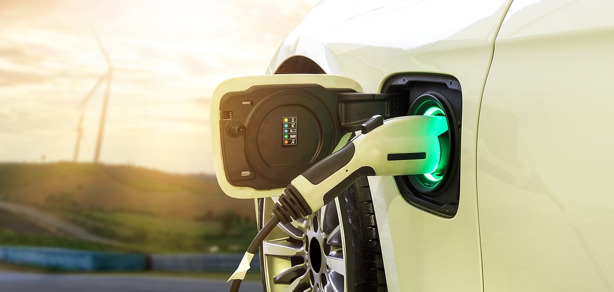 An EV car being charged (representative image)