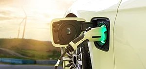 An EV car being charged (representative image)