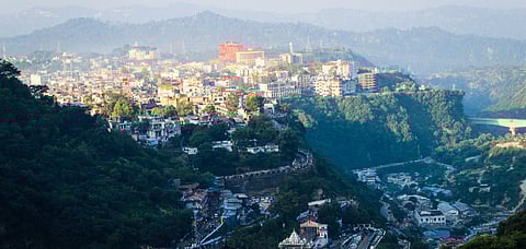 A view of Katra town from Trikuta Hills