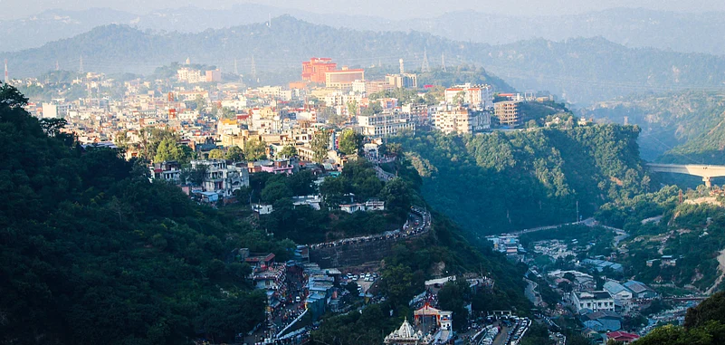 A view of Katra town from Trikuta Hills