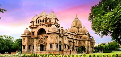 Belur Math is situated on the west bank of the Hooghly River