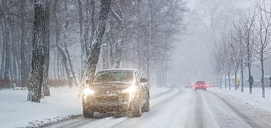 Heavy snowfall results in extremely slippery road conditions