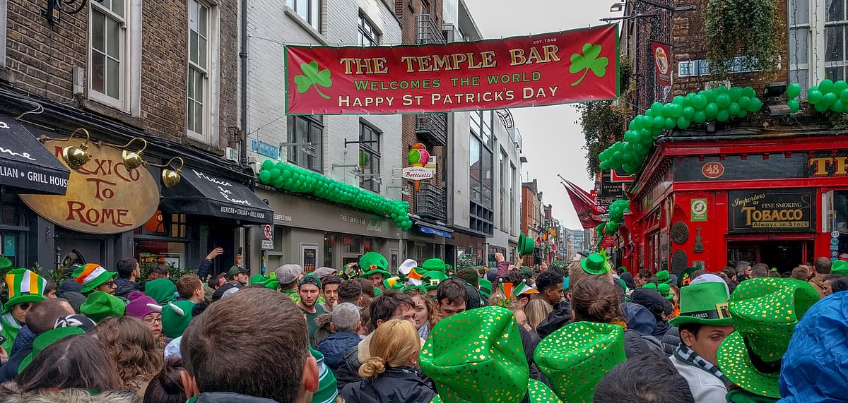 Thousands gather at the St. Patricks Day parade in Dublin