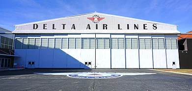 The Delta Flight Museum is located near the airlines main hub