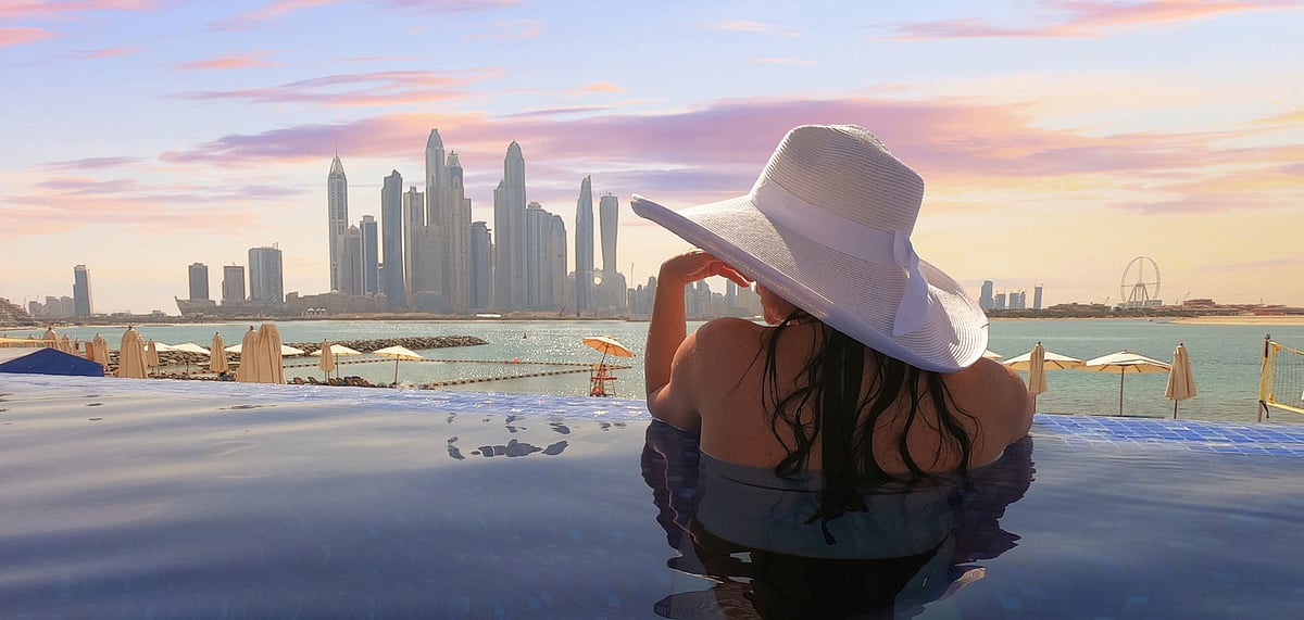 The pool is a perfect summer getaway to take a dip 1,000 feet above sea level