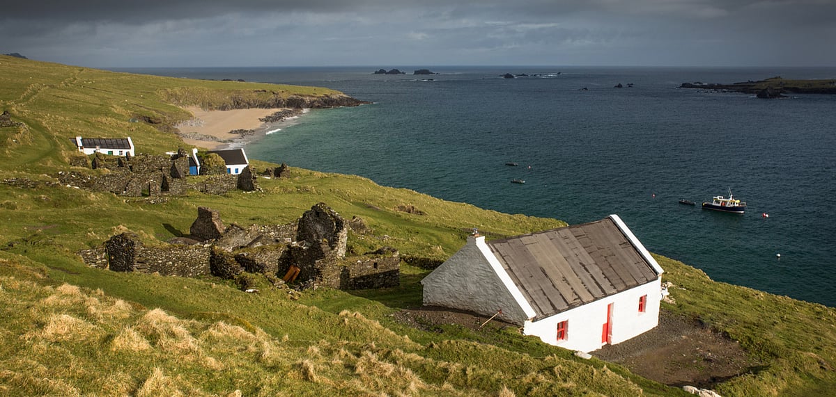 These are the largest of a group of islands called the Blaskets close to the Irish mainland