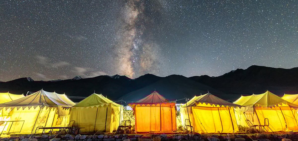 Representational image At the Pangong Lake in Ladakh, an astrostay has been set up