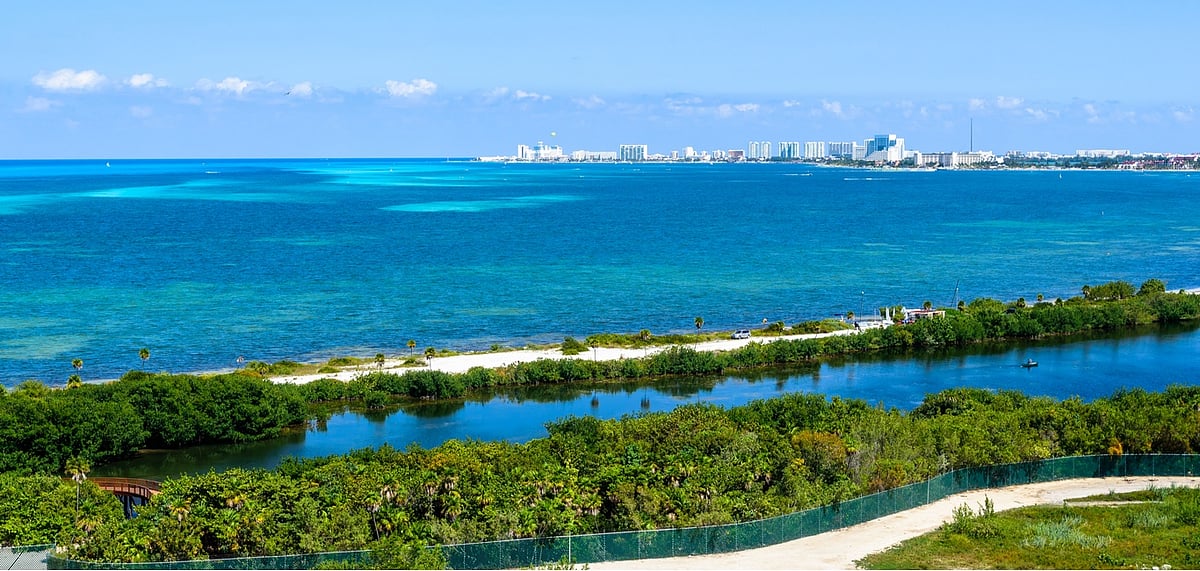 Panoramic view of Punta Nizuc, Cancun, Mexico