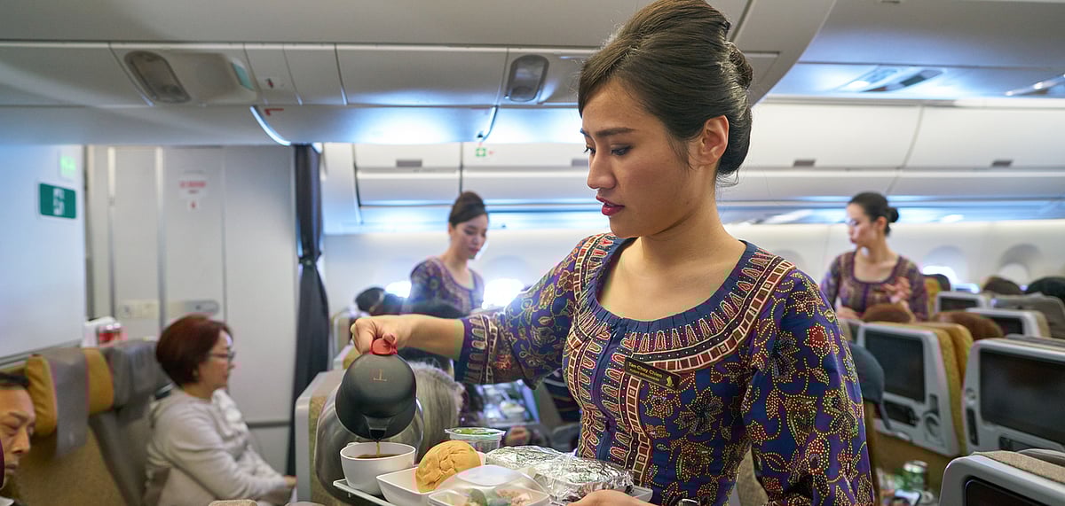 Enjoy in-flight dining at Changi Airport