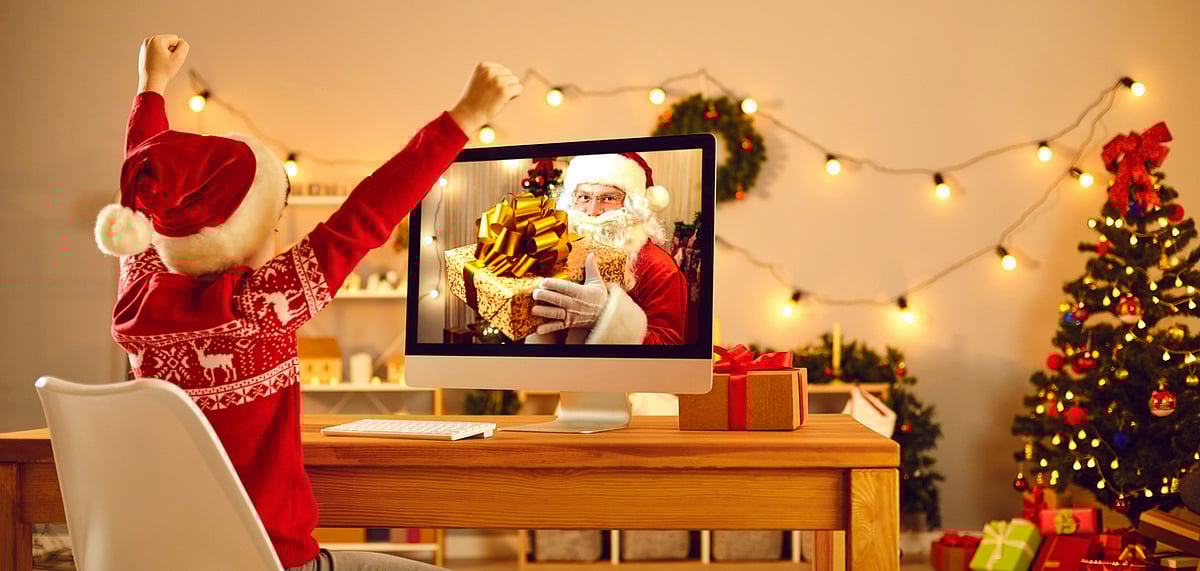 Now you can schedule a virtual meeting with an official Santa