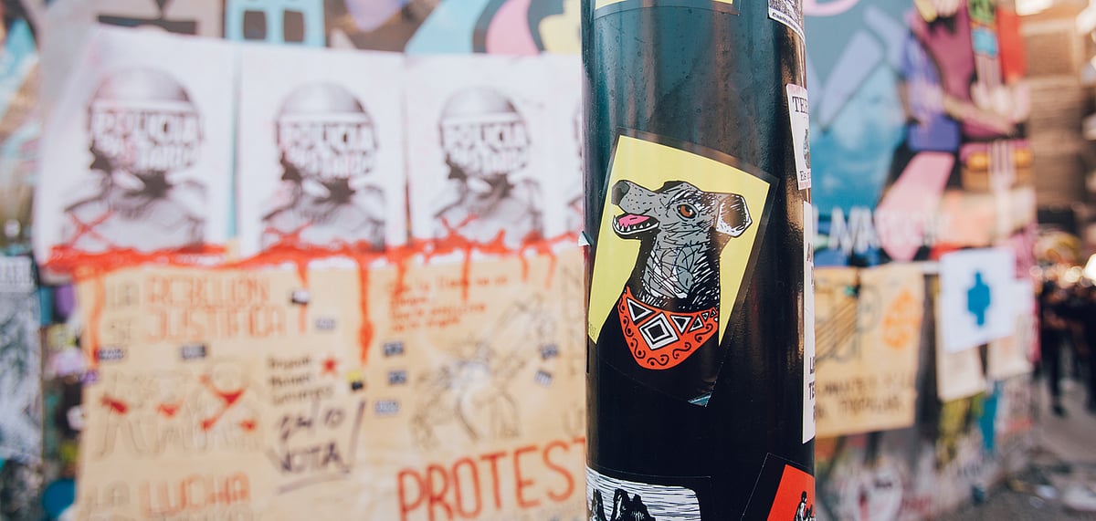 Street art around Plaza Italia