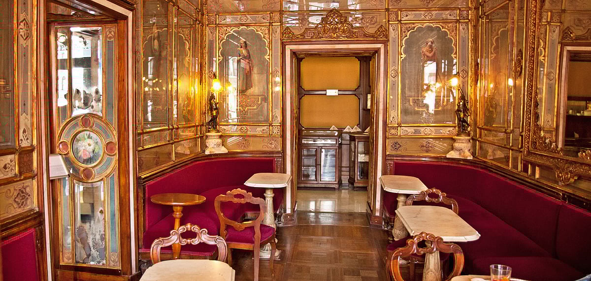 Caff Florian is the oldest coffee house in Italy, perhaps the world