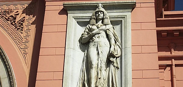 The facade of the Egyptian Museum in Tahrir