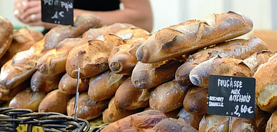 Freshly baked baguettes is a symbol of daily life in France